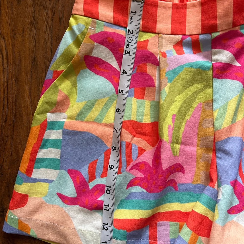 Crosby By Millie Burch High Waisted Shorts Women’s Size Small Multicolored - Picture 7 of 9